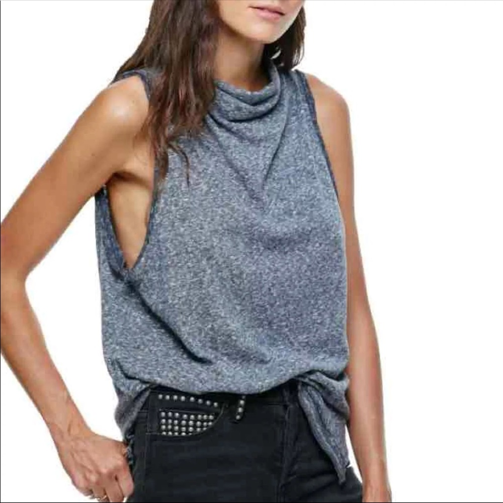 Free People Madrid cowl neck top